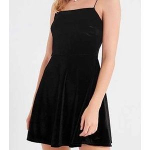 Black Velvet Urban Outfitters Dress